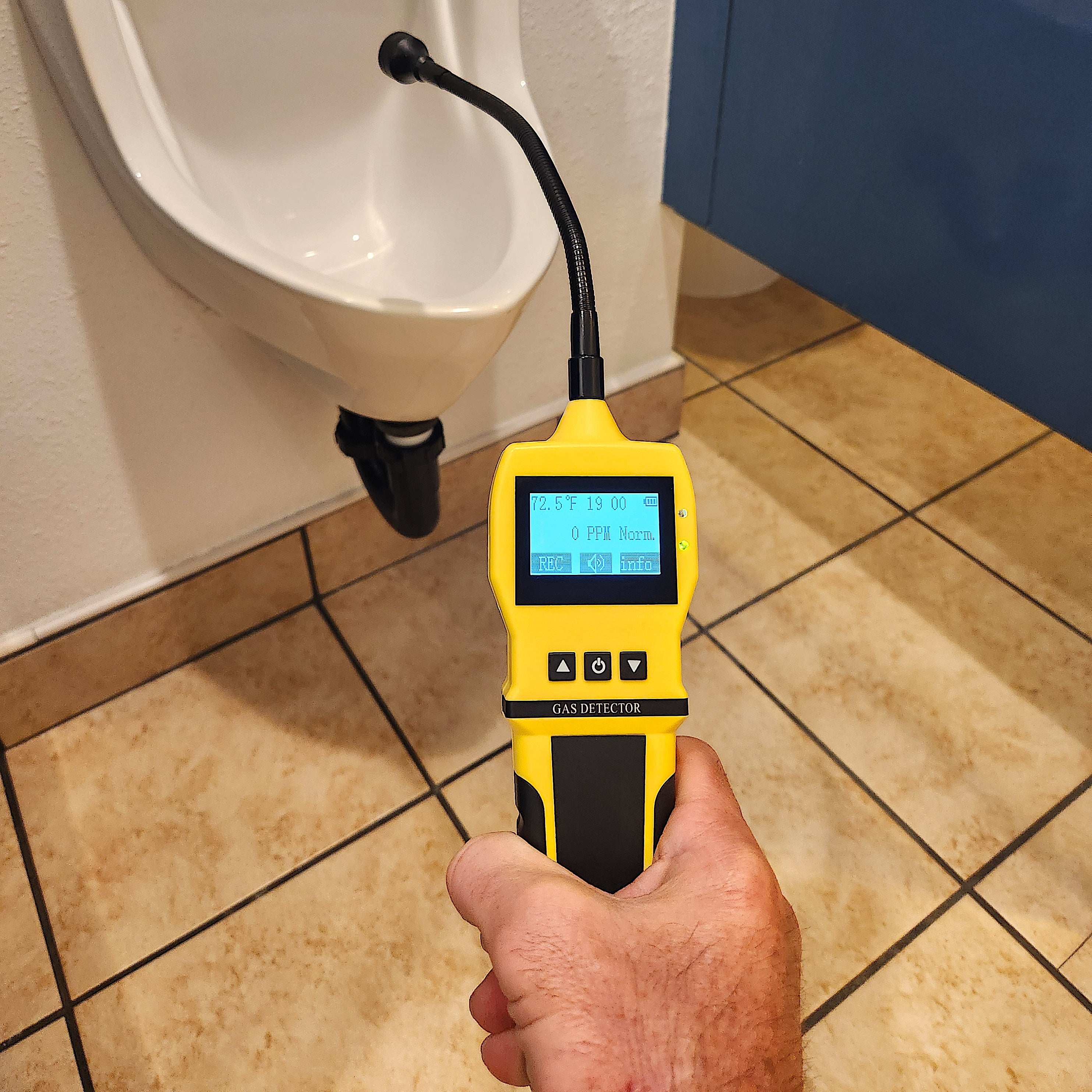 Gas Leak Detector | Propane, Sewer, Combustibles | Yellow