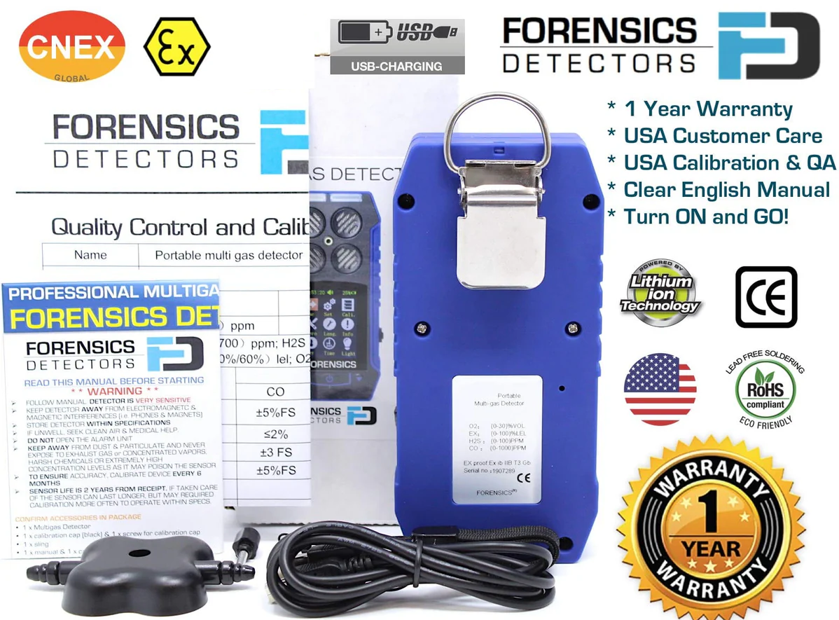 Multigas Detector & Pump | USA NIST Calibration