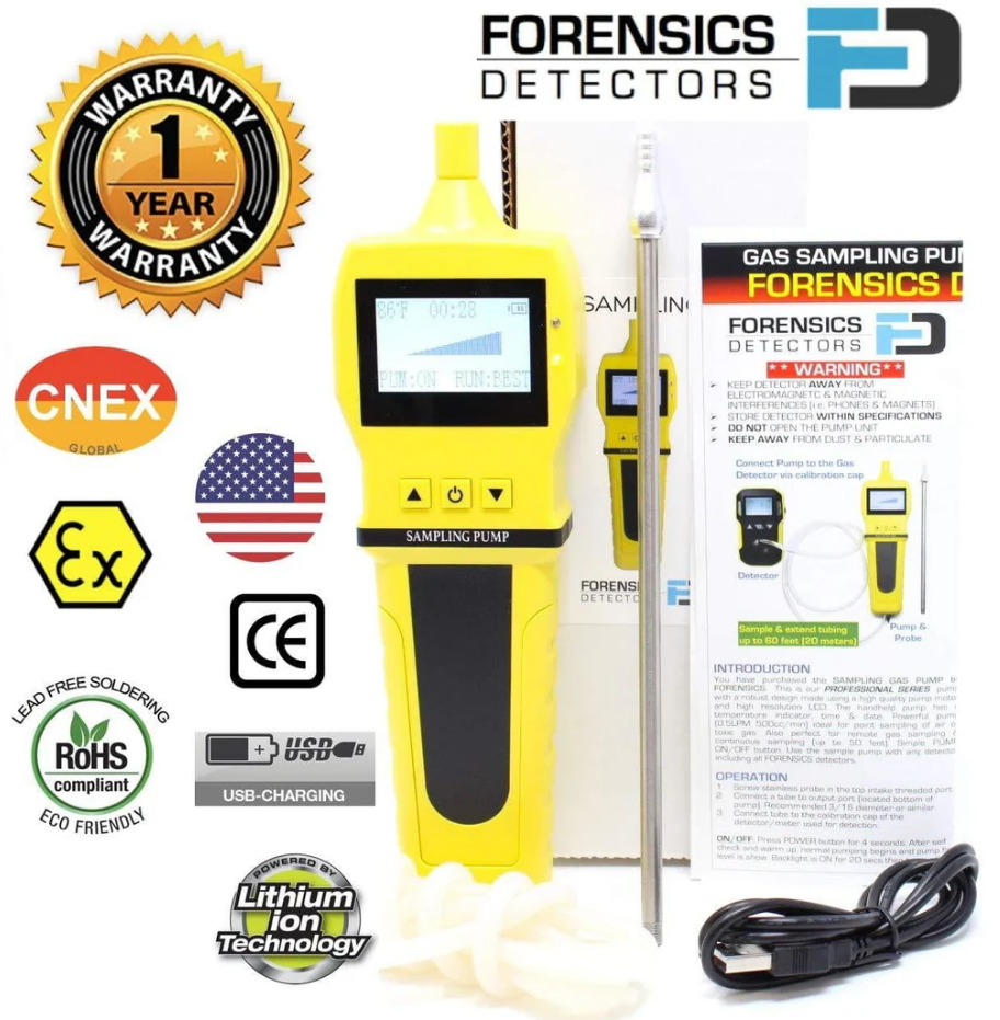 Basic 4 Gas Detector & Pump | USA NIST Calibration