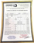 Calibration Certificate (Reproduction) Forensics Detectors