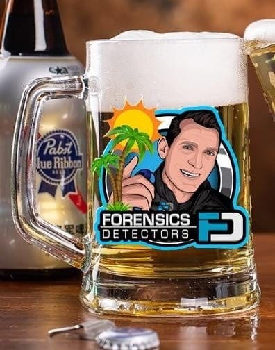 Glass Beer Mug | 14oz - Forensics Detectors