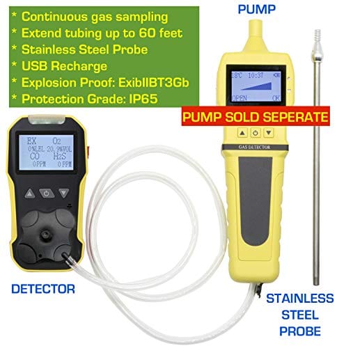 MIXFEER 4-Gas Monitor Meter Tester Analyzer Portable Gas Detector