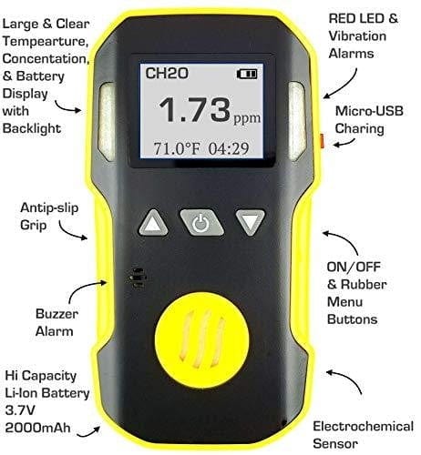 Formaldehyde Detector | NIST Calibration - Forensics Detectors