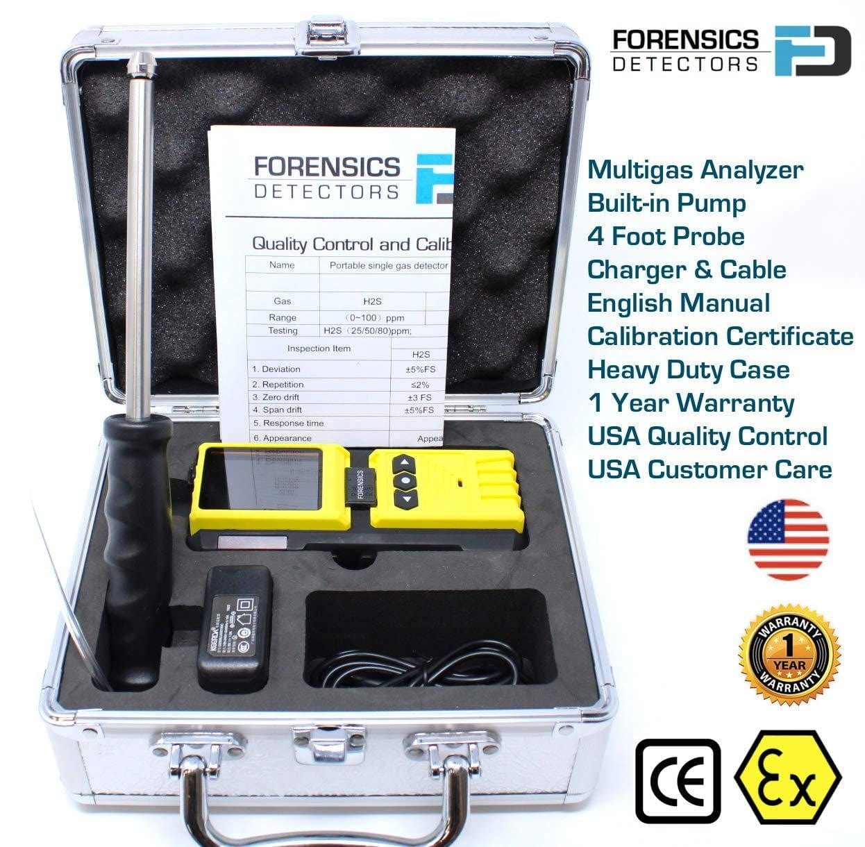 4 Gas Monitor & Analyzer | Industrial - Forensics Detectors