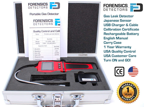 Acheter Rechargeable Gas Leak Detector 0-10000 Gas Analyzer Portable  Combustible Gas Detector