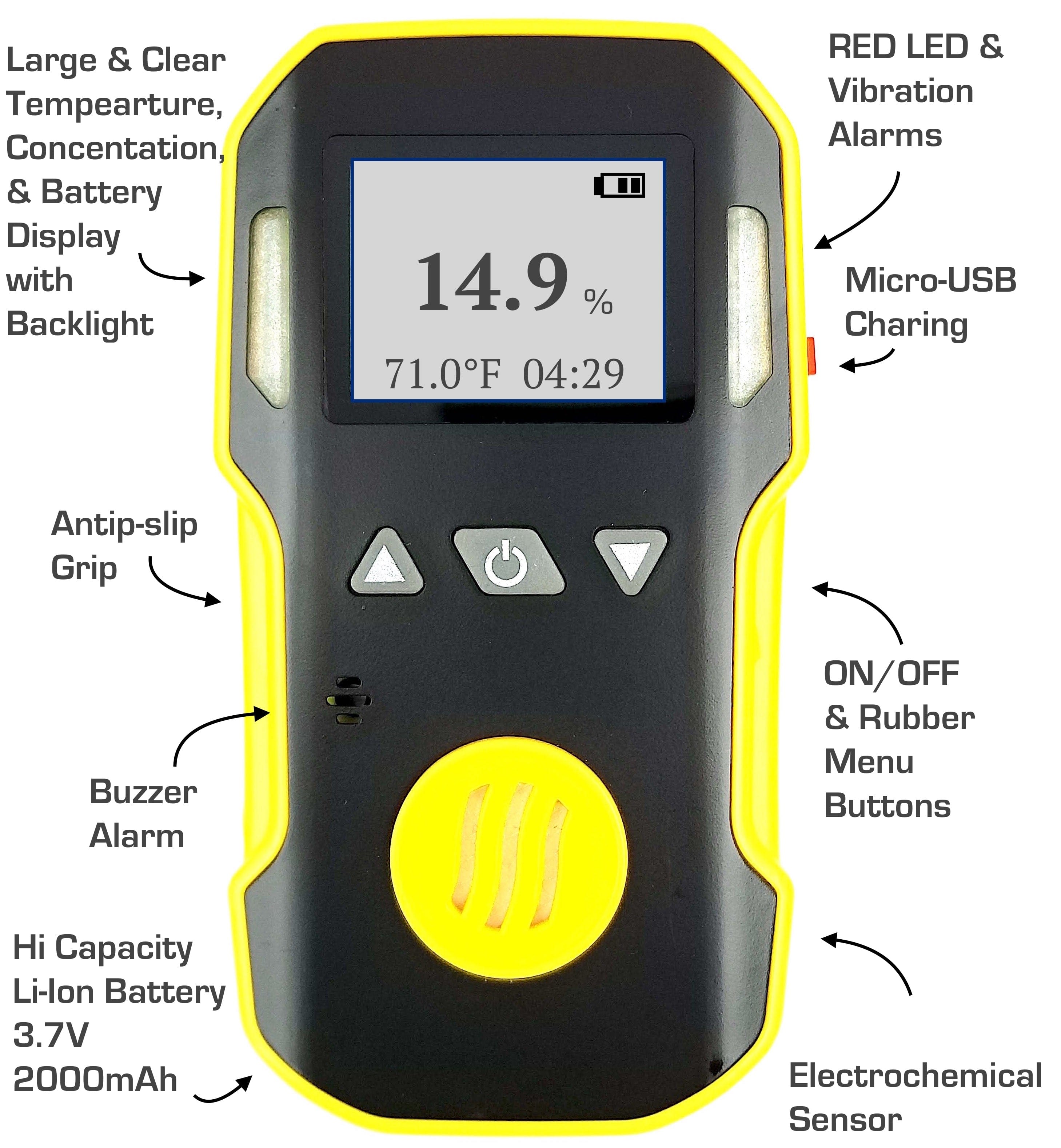 OXYGEN (O2) Detector + Pump