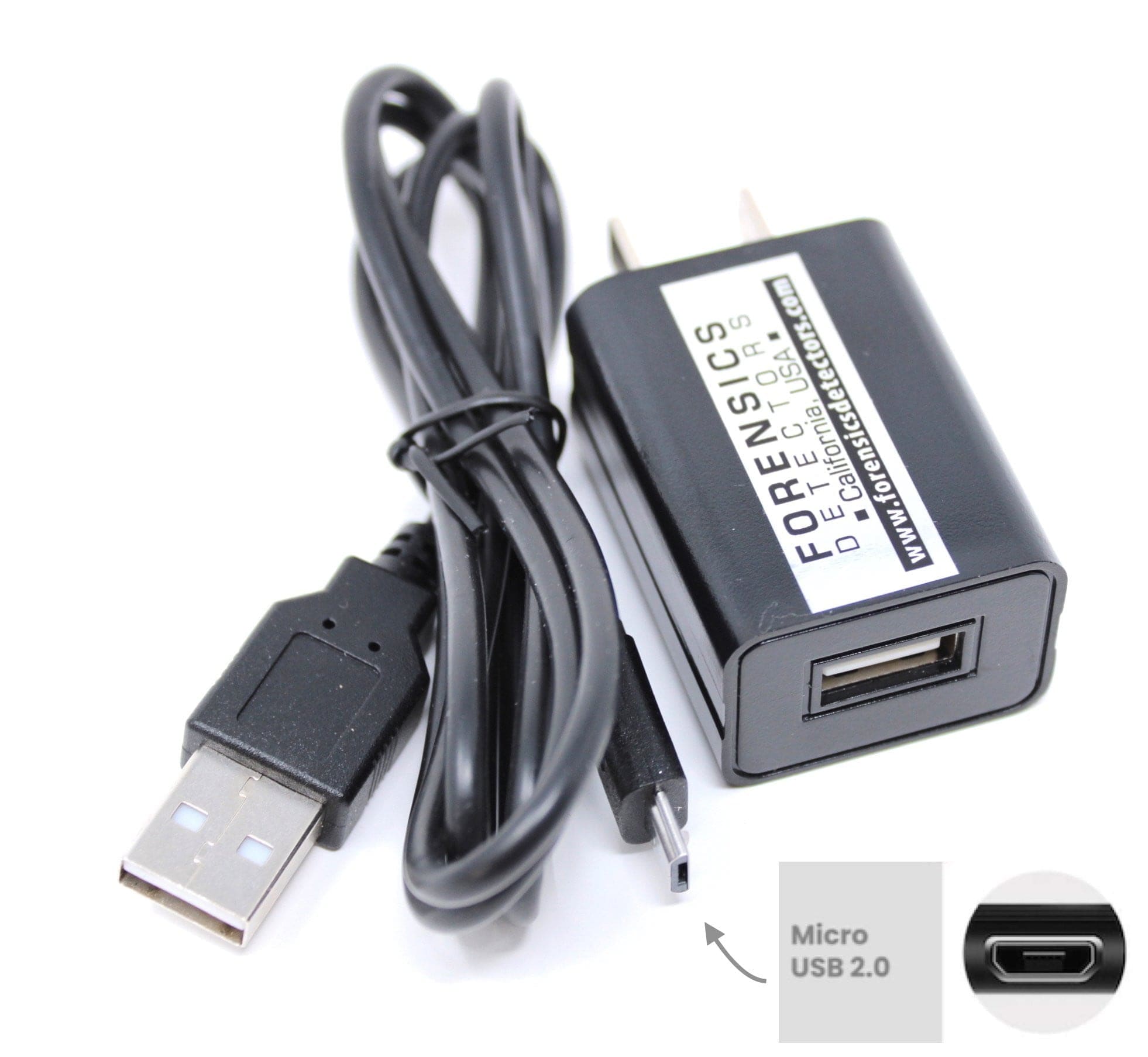 Power Supply & Cable | USB Micro - Forensics Detectors