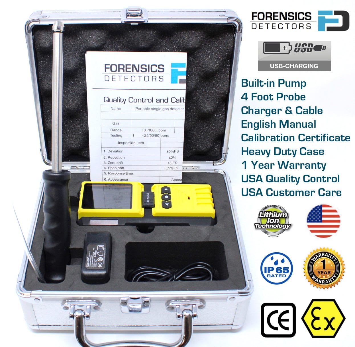 VOC Analyzer | Super Sensitive | 0.01ppm | USA NIST Calibration