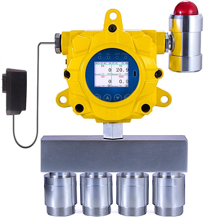 4 Gas Meter Detector | Wall Mount | USA NIST Calibration