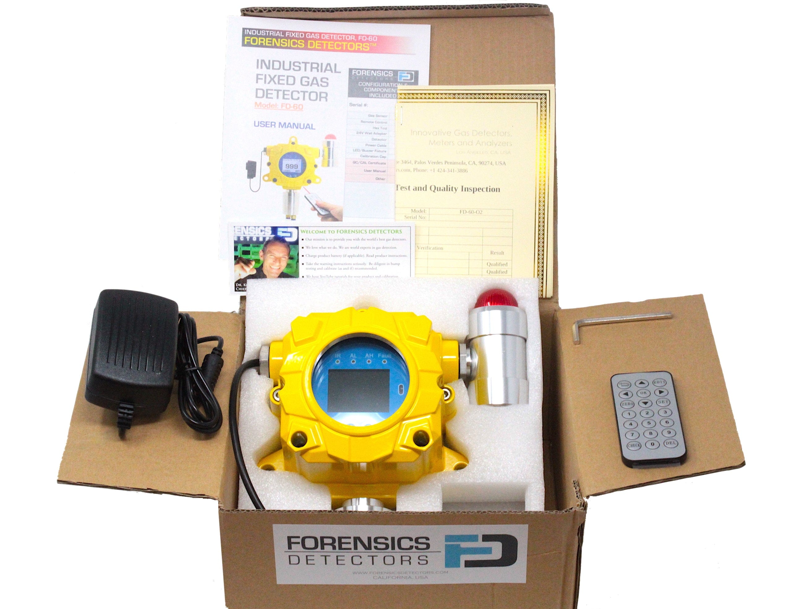 Ammonia Detector Wall Mount with USA NIST Calibration