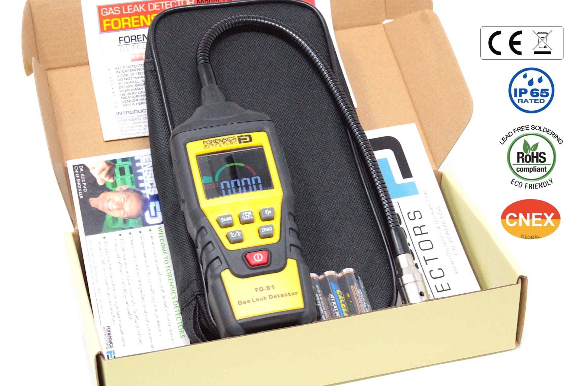 Sewer Gas Detector | Natural Gas | Yellow