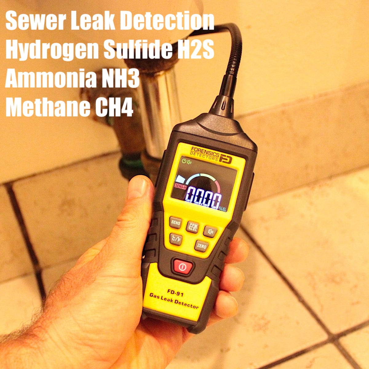 Sewer Gas Detector | Natural Gas | Yellow